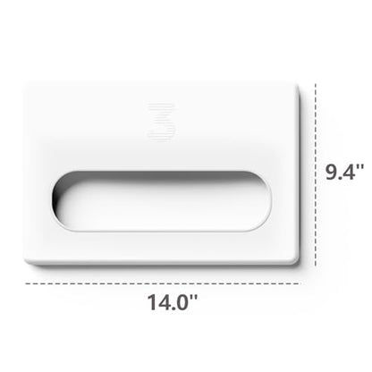Car Touchscreen Anti-Scratch Protective Frame Cover Compatible with Tesla Model Y/3 Juniper 2025 Full Coverage Accessories(White) - color: White