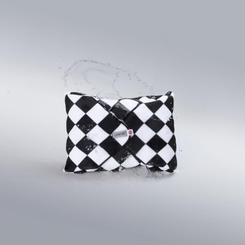 ULANZI CA02 Camera Wrap Cloth, 4-Layer Padded Lens Water-Resistant Wrap - color: Black White Grid
