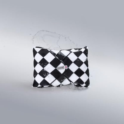 ULANZI CA02 Camera Wrap Cloth, 4-Layer Padded Lens Water-Resistant Wrap - color: Black White Grid