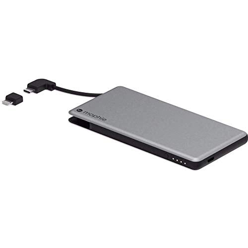 Mophie powerstation Plus Mini - External Battery with Built in cables for Smartphones - Space Gray