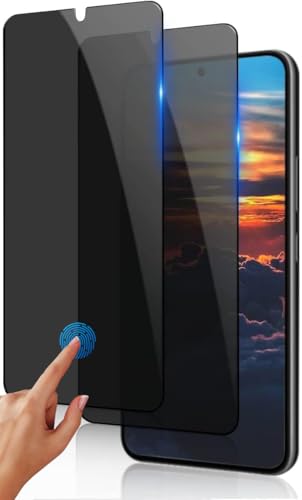 3+2 Pack Privacy Screen Protector And Camera Lens Protection for Galaxy S22 5G, Anti-Spy 9H Hardness Support Fingerprint Unlock Tempered Glass Screen Protector for Samsung Galaxy S22 - size: Galaxy S22 6.1 Inch