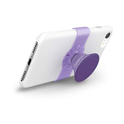 PopSockets 접착식 폰 그립, 홀더, 휴대폰 스탠드, 퍼플 - 피어스 바이올렛 - color: 피어스 바이올렛 반투명, style: 아이폰 11 프로