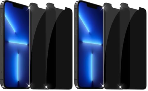 YMHML 4 Pack for iPhone 14 Plus/iPhone 13 Pro Max Privacy Screen Protector, Anti Spy Privacy Screen for iPhone 14 Plus / 13 Pro Max Accessories, Private Case Friendly Film - size: iPhone 14 Plus/13 Pro Max-6.7 Inch (Pack of 2)