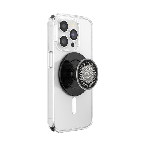 PopSockets Phone Grip for MagSafe, Magnetic Holder- Hammered Sun Black - color: Hammered Sun Black, style: MagSafe
