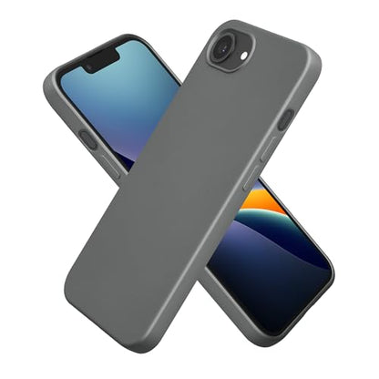 kwmobile Case Compatible with Apple iPhone 17e / iPhone 16e Case - Soft Slim Protective TPU Silicone Cover - Metallic Grey - color: Metallic Grey