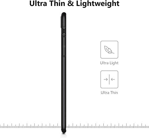 LRK Ultra Thin Black Case Compatible with iPhone XR, 6.1 Inch: Slim, Soft, and Flexible (NOT Hard) [Matte Finish] Protective Black Phone Cover for iPhone XR - Matte Black - size: iPhone XR