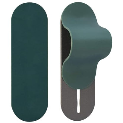 MULTI BAND Original Phone Grip, Secure Hand Strap Holder, Slim Fashionable Finger Loop Selfie Grip, Phone Stand Compatible with Most Smartphones - color: Matte Green