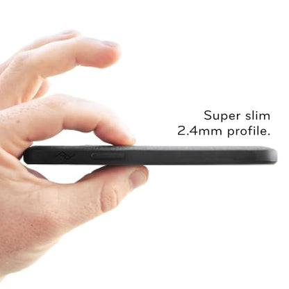 Peak Design Mobile Everyday Fabric Phone Case for Google Pixel 6 Pro, Charcoal, Slim Profile, 6 ft Drop Protection, Weatherproof Fabric Shell, SlimLink Connects to Mobile Mounts & Gear