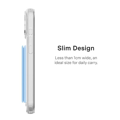 VELVET CAVIAR compatible with MagSafe Wallet - Magnetic Card Holder - color: Cotton Candy Blue