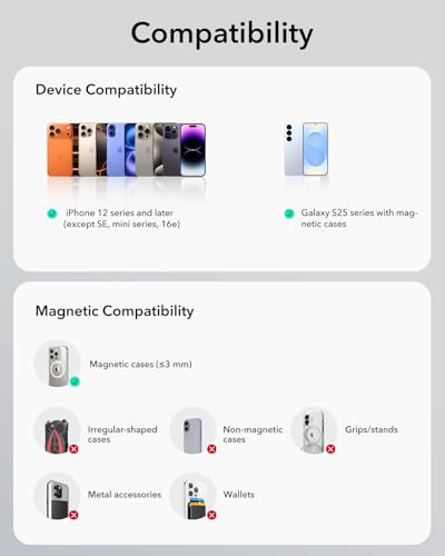 ESR for MagSafe Car Mount Charger with CryoBoost Cooling for iPhone 17-12