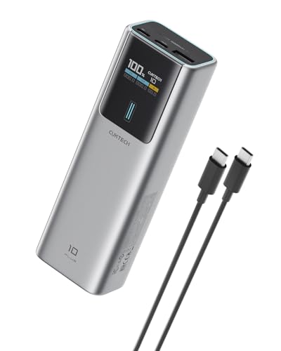 CUKTECH 90W Power Bank, 15000mAh USB-C Laptop Portable Charger, Fast Charge