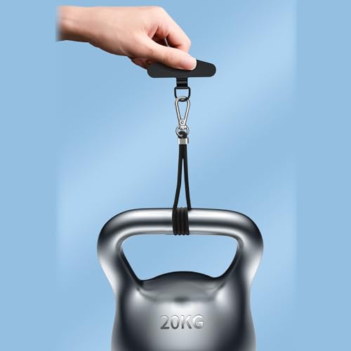 TENOC Metal Phone Tether Tab, 2Pcs, Black - color: Black