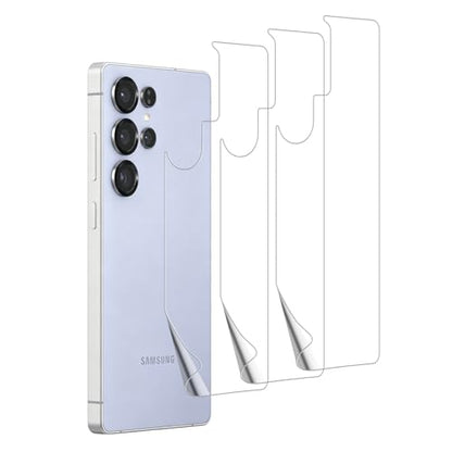 3-Pack PET Plastic Soft Film Back Protector for Galaxy S25 Ultra - size: Galaxy S25 Ultra Back Film
