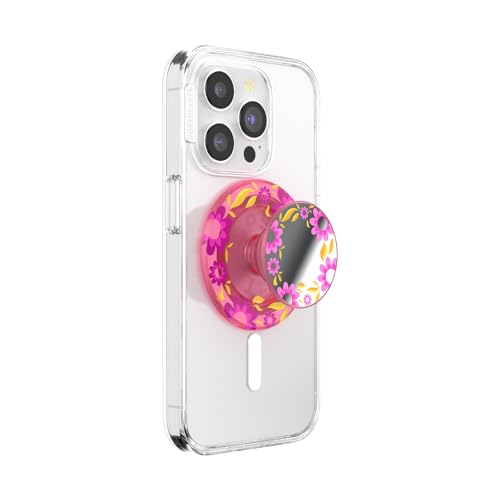 PopSockets Phone Grip for MagSafe, Magnetic Holder- Pink Relief - color: Pink Relief, style: MagSafe