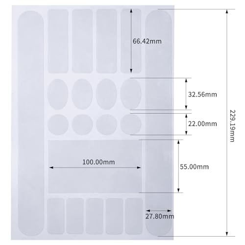 Outus 3 Pieces Bicycle Chainstay Protector - color: 2 Clear + 1 Black