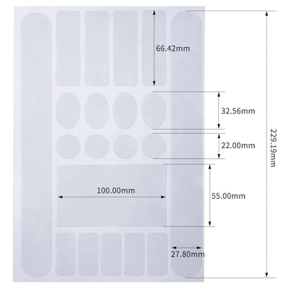 Outus 3 Pieces Bicycle Chainstay Protector - color: 2 Clear + 1 Black