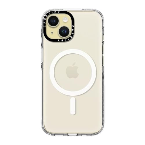 CASETiFY for iPhone 15 Case - Impact Clear Compatible with MagSafe | Not Yellowing | 6.6 ft. 3X Military Grade Drop Protection | Clear - color: Clear, size: Iphone 15 (6.1")