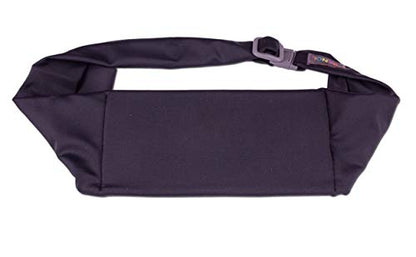 BANDI Running Belt for Women & Men – USA Made No-Bounce Adjustable Waist Pack & Secure Fanny Pack – Fits All Phones, Gels & Essentials – Zipper-Free, Medical Device Friendly - color: Black Solid