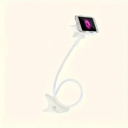 Lazy Phone Holder for Bedside TV Live Streaming Tablet Dual Clamp Head Spiral Base Desktop Phone Stand, Bedside Holder, Hands-Free Viewing, Compact Design, Stylish Phone Stand, Durable Stand