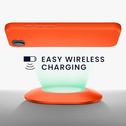 kwmobile Case Compatible with Apple iPhone 17e / iPhone 16e Case - Soft Slim Protective TPU Silicone Cover - Neon Orange - color: neon orange