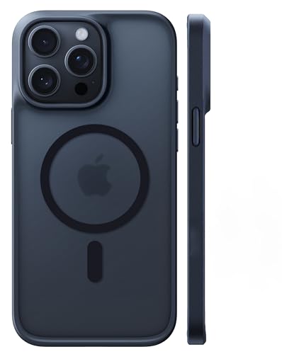 TORRAS for iPhone 13 Pro Max Case [Fit for MagSafe][12FT Military Grade Drop Tested] Magnetic Translucent Shockproof Slim Tough Anti-Fingerprint Case for iPhone 13 Pro Max, Black | 12FT Military Grade Drop Test, Translucent Shockproof Slim Tough Anti Fing