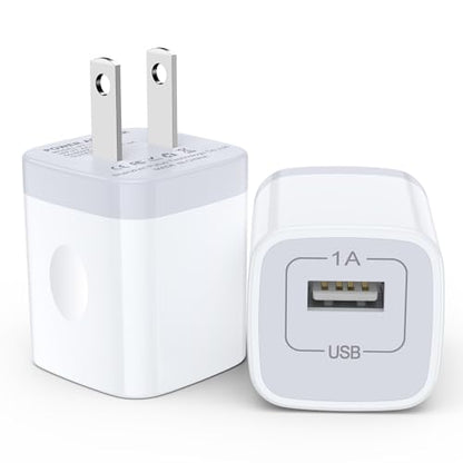 5V 1A Power Adapter Fast Charging Block for Samsung Galaxy A17/A16/A15/A14/S25 Ultra/S25/S24/S23/Z Flip 7 Z Fold 7,Single Port USB C Wall Charger Cube Box Power Adapter Android Phone Wall Plug Outlet - color: White