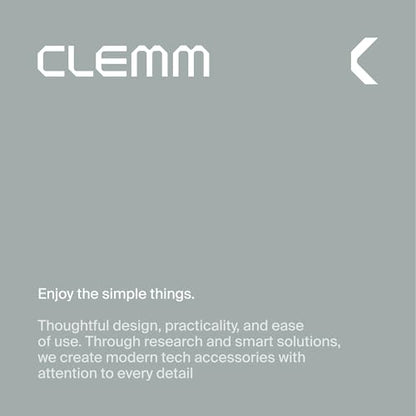 Clemm 35W Portable Charger 20000mAh Power Bank, 3-Port Battery Pack with 2 USB-C & 1 USB-A, Quick Charge & PD, Up to 4 Phone Charges, Soft-Touch Travel Charger for iPhone, Samsung & iPad (Gray)