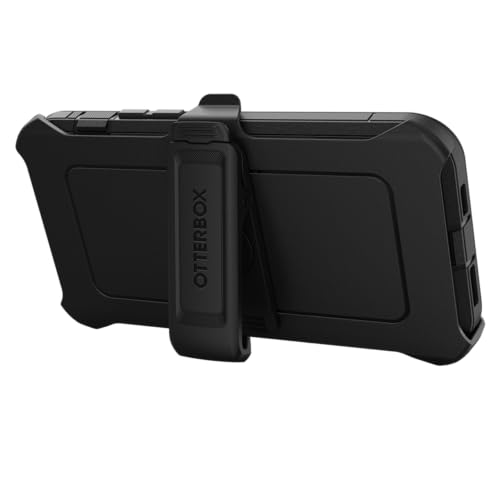 OtterBox iPhone 15 Plus and iPhone 14 Plus Defender Series Pro Case - Black, screenless, Rugged & Durable, with Port Protection, Includes Holster Clip Kickstand - color: Black
