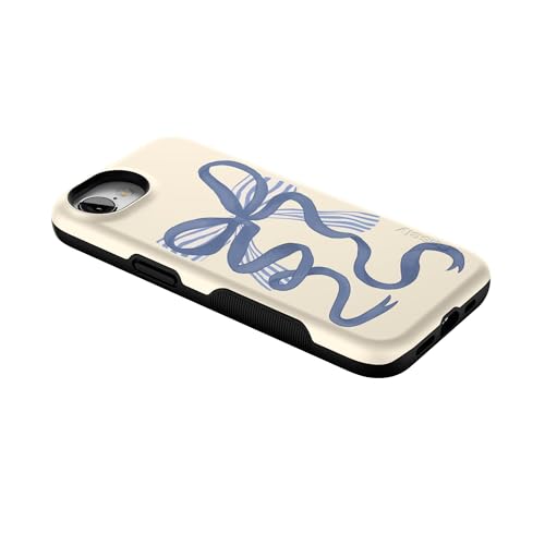 Casely iPhone 16e Case | Heartstrings | Blue Bow | Bold Protective Design | Compatible with MagSafe - color: Heartstrings | Blue Bow