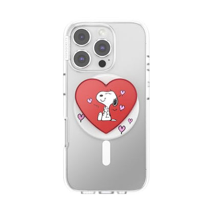 PopSockets Phone Grip for MagSafe, Magnetic Holder- Snoopy's Big Heart - color: Snoopy's Big Heart, style: MagSafe