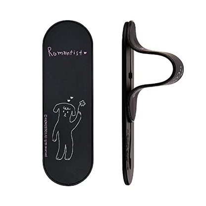 Momostick Flatstick, Cell Phone Finger Grip Strap Holder for Hand, Cell Phone Stand, New Slim Finger Loop Selfie Grip Compatible with Most Smartphones-Romanticist - color: Romanticist