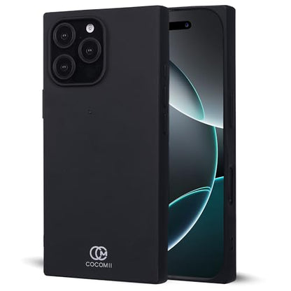 COCOMII Rectangle for iPhone 16 Pro Max Case, Matte Black Silicone | Compatible with MagSafe Wireless Charging, Shockproof 10ft Drop Protection, Camera & Screen Protection, Premium Glossy Finish - color: Matte Black Silicone, size: iPhone 16 Pro Max (6.9"