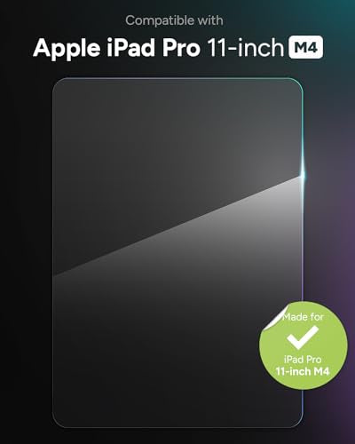 ZAGG Glass Elite iPad Pro 11" (M5)/ Pro 11" (M4) Screen Protector - Ultra-Strong, Scratch-Resistant, Smudge-Free, Easy Install, Eco-Friendly, Tempered Aluminosilicate Glass - size: iPad Pro 11-inch (M5)/ (M4), style: Glass Elite