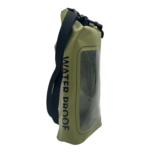 Nupouch Waterproof Cell Phone Sling Bag - Waterproof Phone Pouch Crossbody Dry Bag with Touchscreen Window for Travel, Beach, Boating, Hiking - Green - color: Green