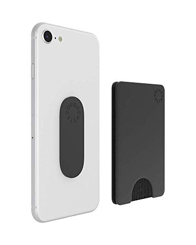PopSockets Adhesive Phone Wallet Without Grip- Black