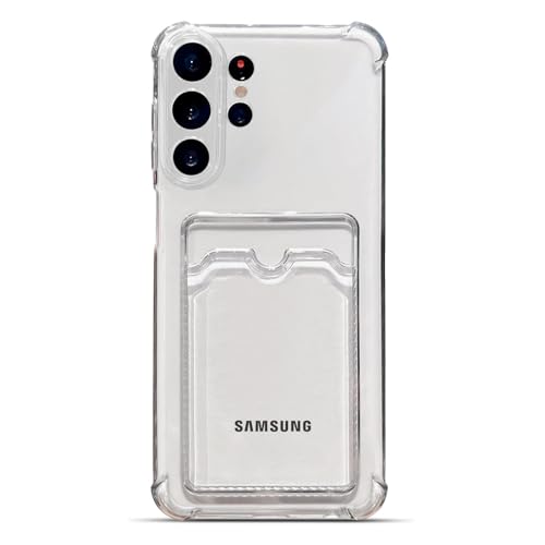 Tuokiou Clear Wallet Phone Case for Samsung Galaxy S26 Ultra Case with Card Holder，Upgrade Card Slot Case, Slim Fit Protective Soft TPU Shockproof Wallet Case for Galaxy S26 Ultra (Black) - color: Black, size: Samsung Galaxy S26 Ultra