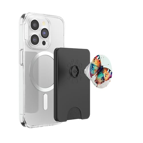Butterfly Watercolor Illustration PopSockets PopWallet for MagSafe - style: Magnetic PopWallet