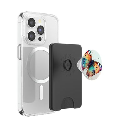 Butterfly Watercolor Illustration PopSockets PopWallet for MagSafe - style: Magnetic PopWallet