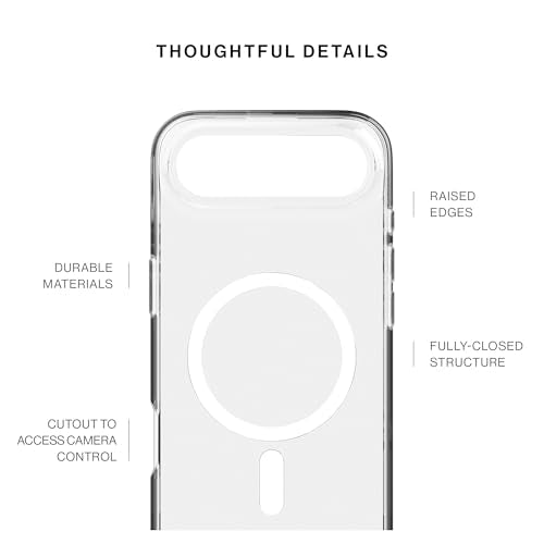 Native Union (Re Clear Case – Transparent Anti-Yellowing Case – MagSafe Compatible with Built-in Magnets – Recycled Materials – Ultra-Durable with Military Grade Drop Protection for iPhone Air - size: iPhone Air