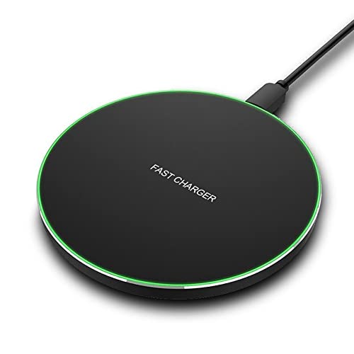 Fast Wireless Charger,25W Wireless Charging Induction Pad for iPhone 18/Duo - color: Black