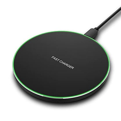 Fast Wireless Charger,25W Wireless Charging Induction Pad for iPhone 18/Duo - color: Black