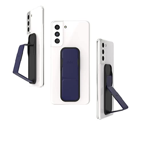 CLCKR Cell Phone Grip and Expanding Stand, Universal Phone Grip Holder for iPhone 15 Pro, Pro Max, Plus, 14 & 13 Models, Samsung Phones, Tablets and More, Navy Blue