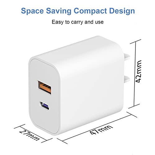 [3 Pack] USB C Charger Block Fast Charging Adpater iPhone 17 Charger Block - color: White, size: 3Pack