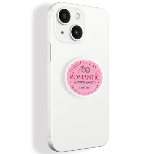 Cute Pink Round Expandable Collapsible Grip, for with Kindle E-Readers, iPhones and Smartphones,Rotating Folding Elastic Base, A Gift for Book Lover - color: ROMANTIC