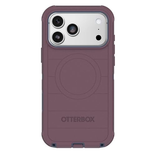 OtterBox iPhone 17 Pro (Only) - Defender Series Case - Tulipwood Glow (Purple & Blue) - Snaps on MagSafe - Tough - Rugged & Durable - color: Tulipwood Glow (Purple & Blue), style: iPhone 17 Pro