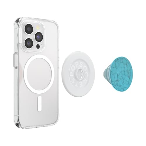PopSockets Phone Grip for MagSafe, Magnetic Holder- Accent Turquoise - color: Accent Turquoise, style: MagSafe