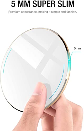 TOZO 2025 W1 New Anti-Slip Wireless Charger 15W Max Fast Wireless Charging Pad Compatible with iPhone 17/16/16 Plus/16 Pro Max /15/14/13/SE Series, Samsung Galaxy S25/S24/S23 Series