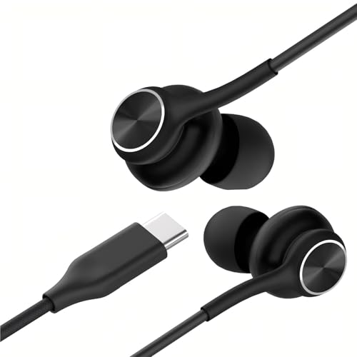 USB-C in-Ear Wired Headphones,Earbuds，3-Year Warranty, with high-Fidelity Sound Card, 5-Mode Audio, Low-Latency Gaming, KTV Vocal Enhancement, for iPhone 15/16/17, for Samsung S25/S24/S23/S22