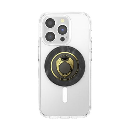 PopSockets Phone Grip for MagSafe with Kickstand, Magnetic Stand, Swappable Top, Secure Hold for iPhone MagSafe Cases, Phone & Tablet Grip, Harry Potter - Enamel Marvolos Ring - color: Marvolo's Ring, style: MagSafe