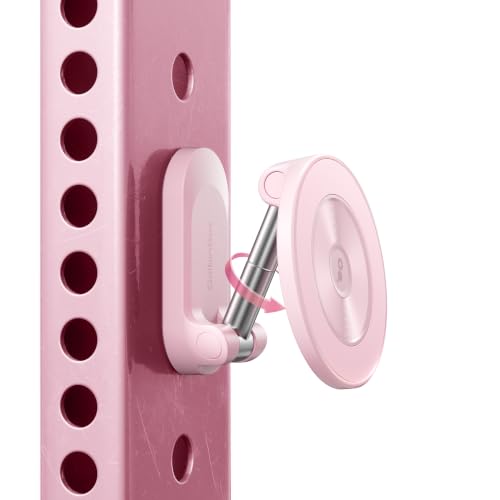 GolbinBox All Metal Dual Magnetic Gym Phone Holder for MagSafe, Pink - color: Pink